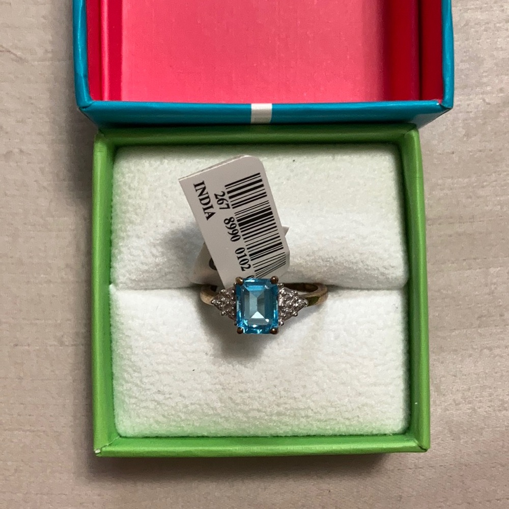 Genuine Blue Topaz Ring